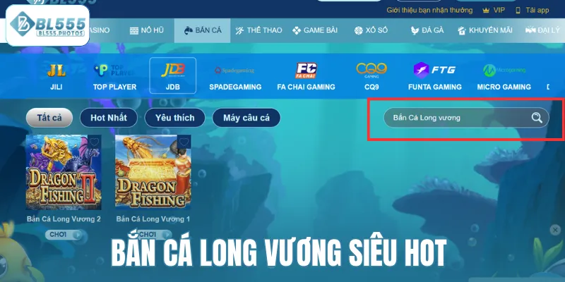 Bắn cá long vương siêu hot