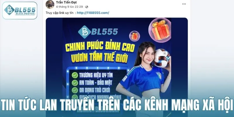 Tin tức lan truyền trên các kênh mạng xã hội